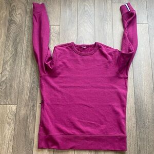 Kit + Ace Cotton Crewneck Sweatshirt Magenta Sz M